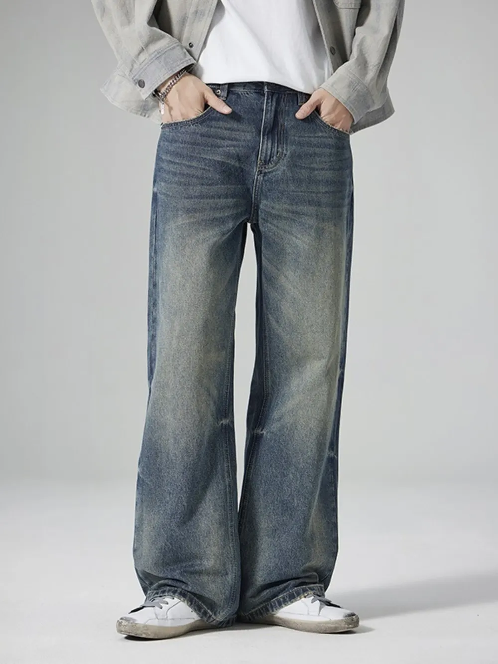 Men's Wide Leg Jeans