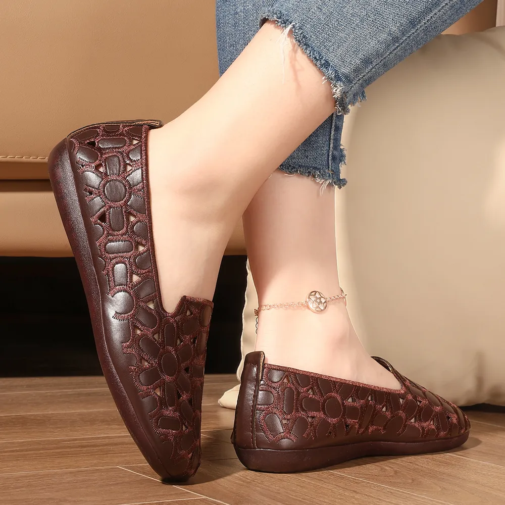 Cutout Round Toe Slip-Ons, image 14