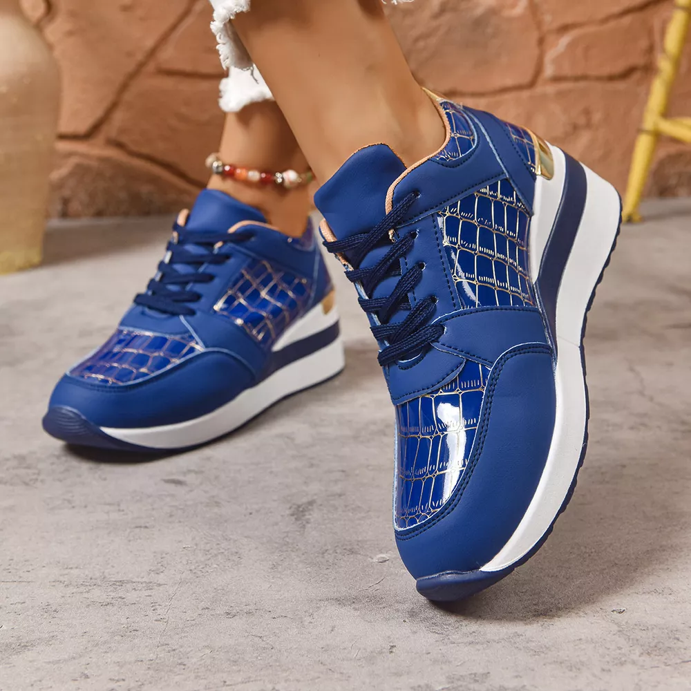 Lace Up Round Toe Sneakers, image 8