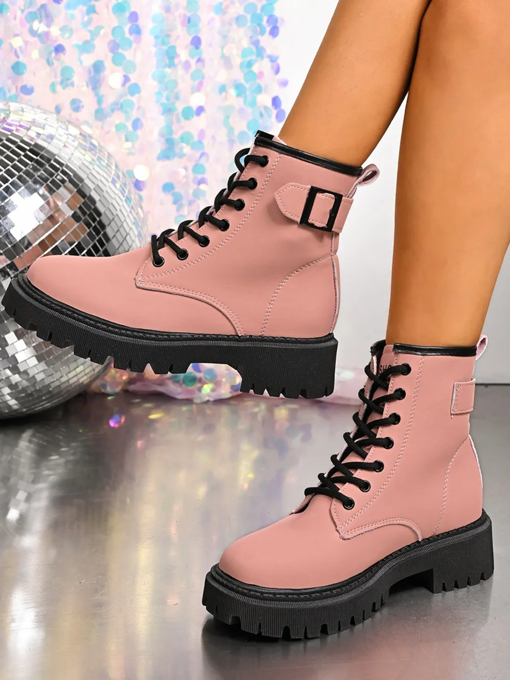 Lace Up Platform Boots, image 3