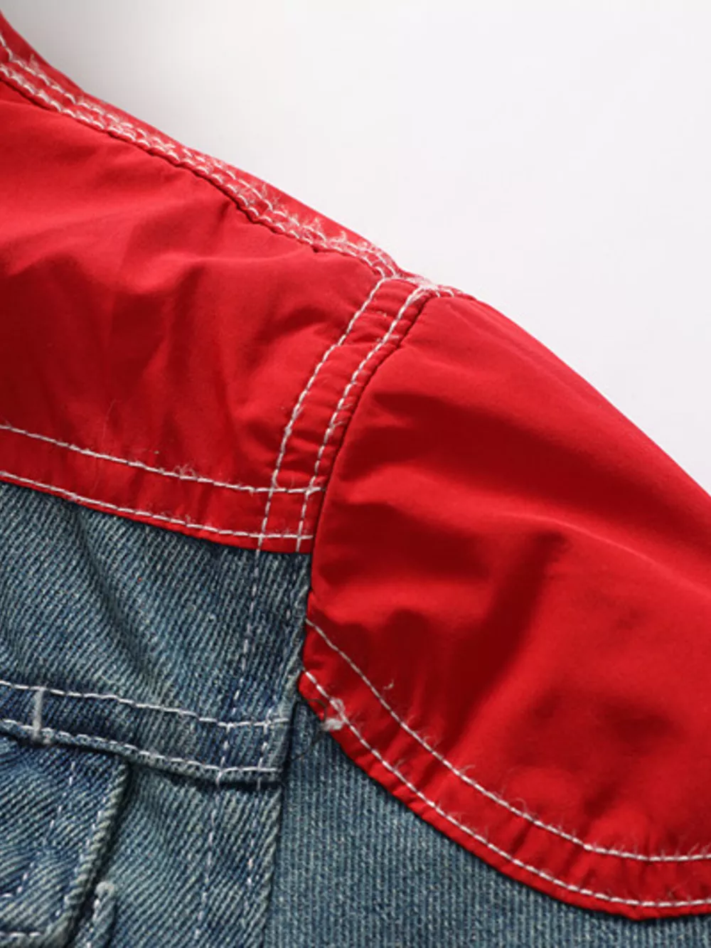 Men's Full Size Faux Fur Collar Denim Jacket Plus Size, image 12