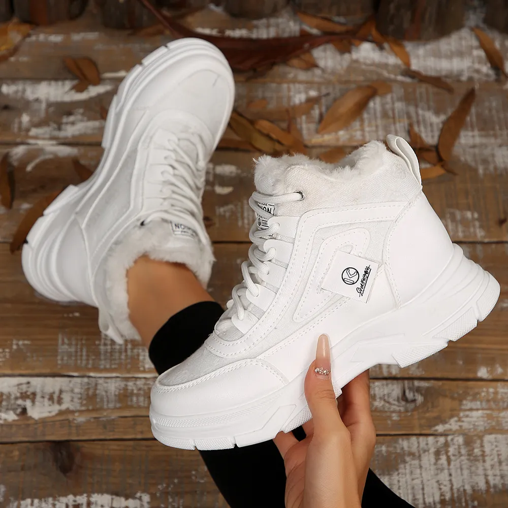 High-Top Platform Chunky Sneaker Boots with Lace-Up, image 16