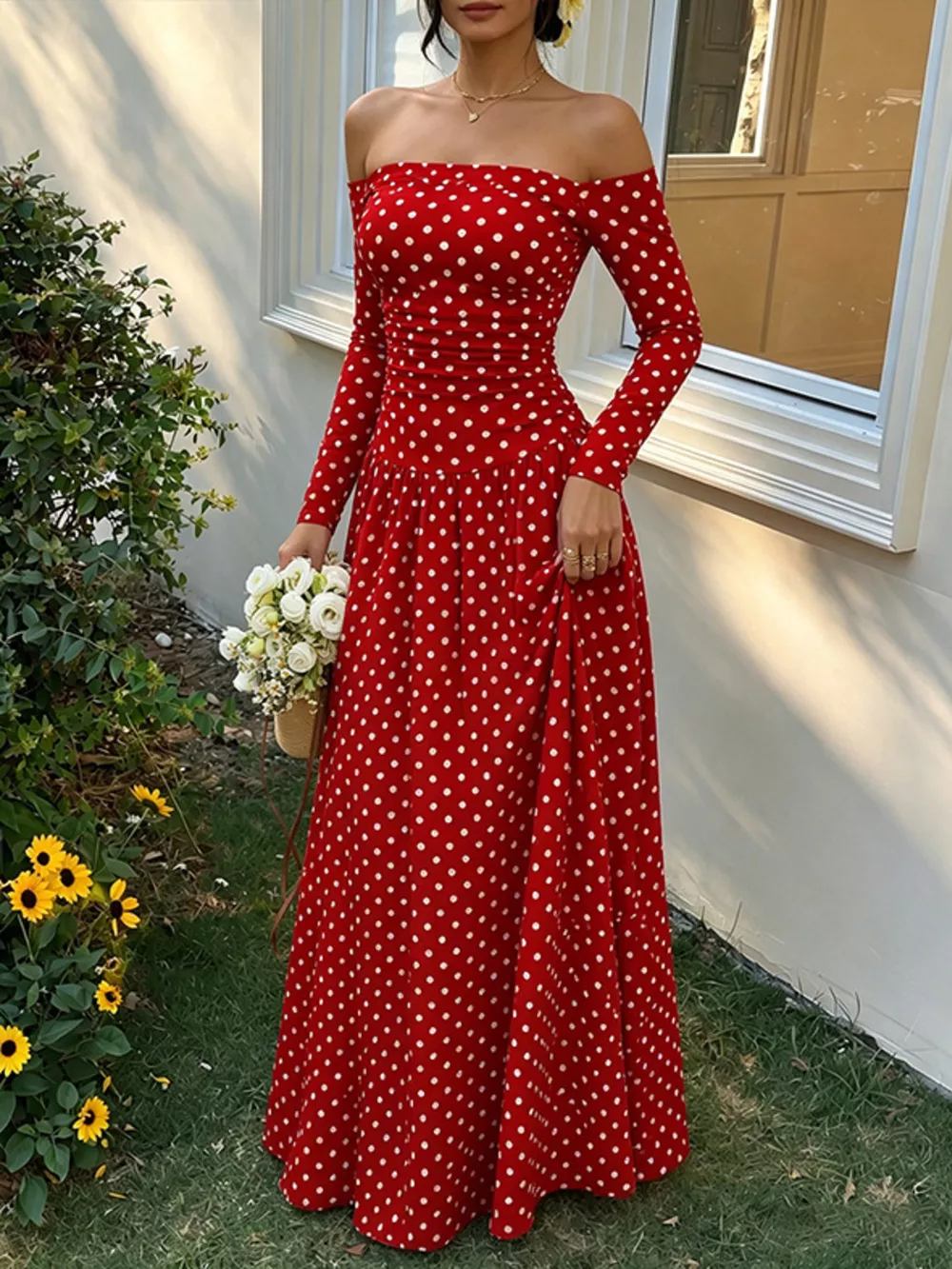 Off-the-Shoulder Maxi Dress, image 21