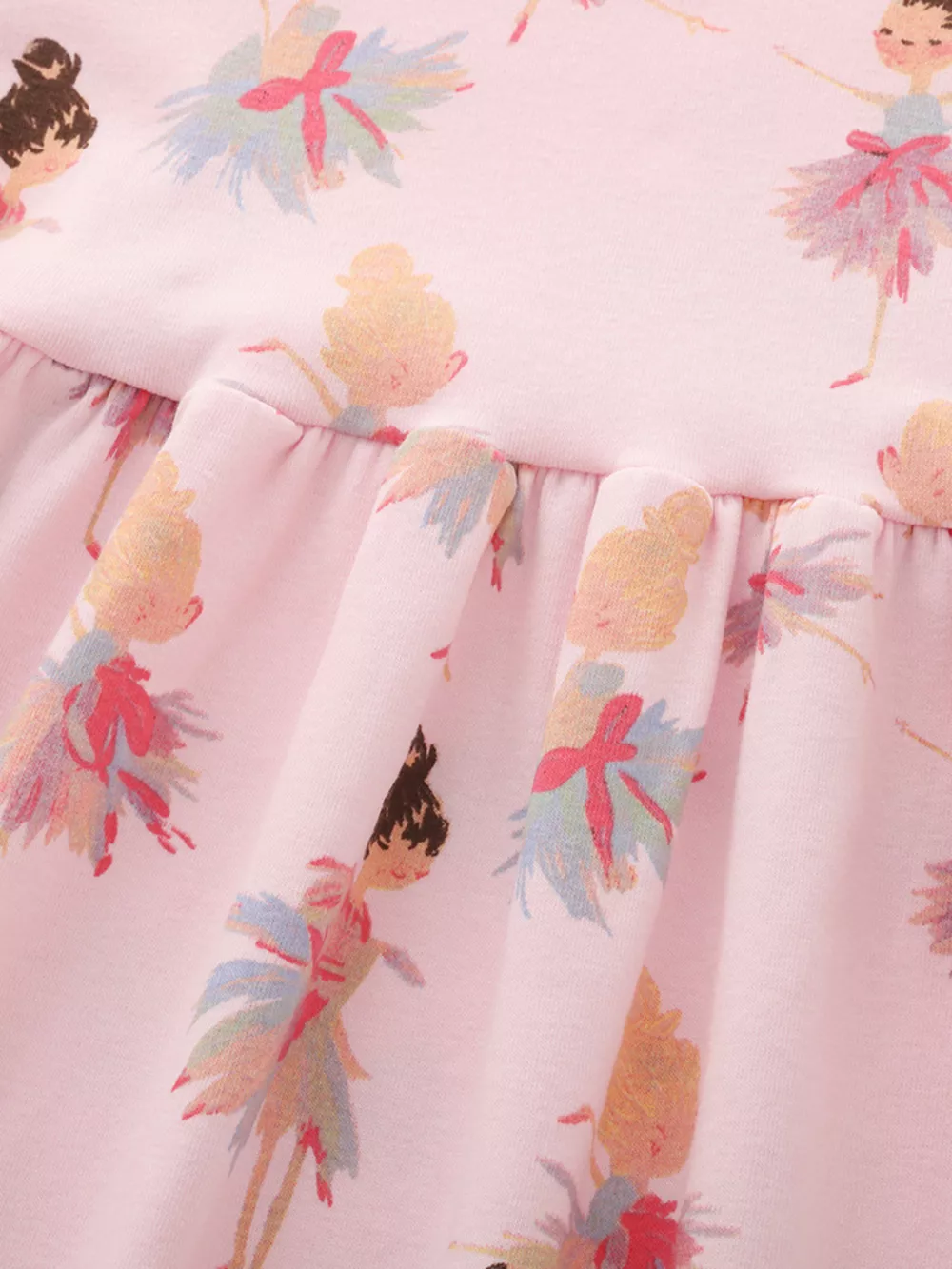 Children's Ballerina Print Short Sleeve Dress, image 5