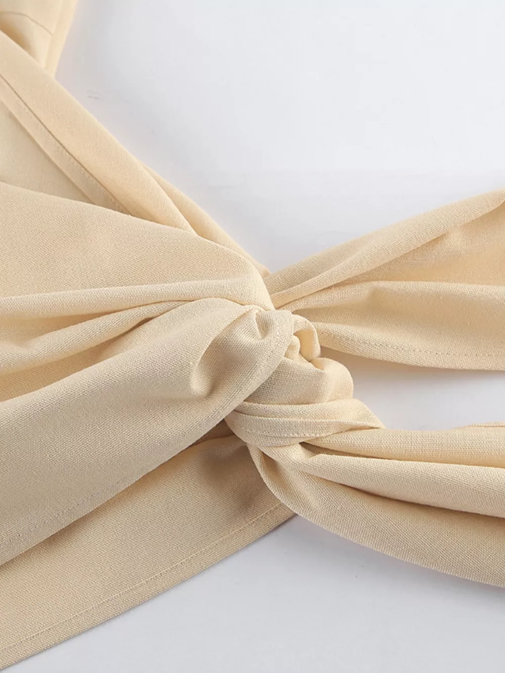 One-Shoulder Tie-Waist Top and Wide-Leg Pants Set, image 18