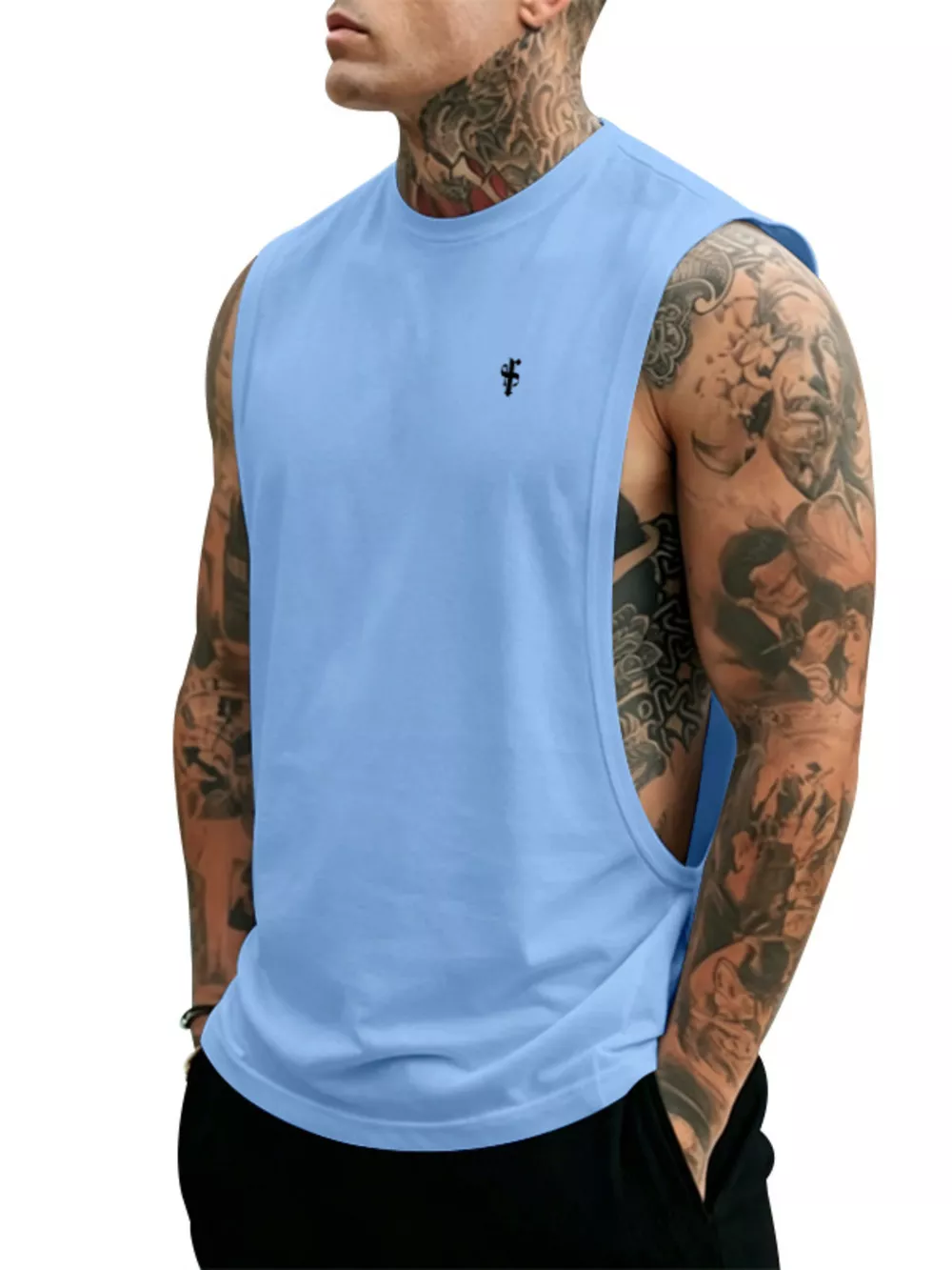 Men's Full Size Round Neck Tank Top Plus Size, image 22