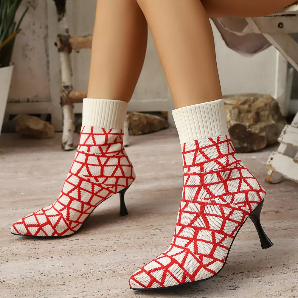 Point Toe Flared Heel Boots, image 13