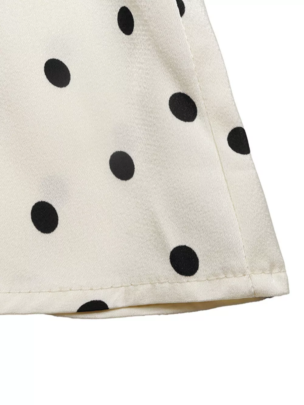 Polka Dot Sleeveless Peplum Blouse, image 8