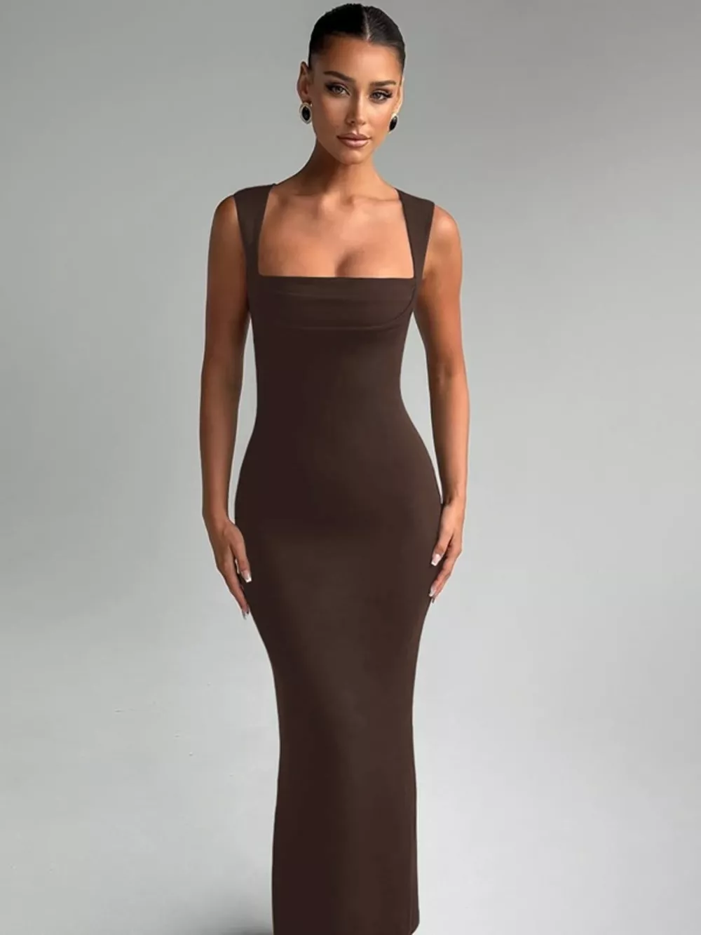Square Neck Sleeveless Maxi Dress, image 9