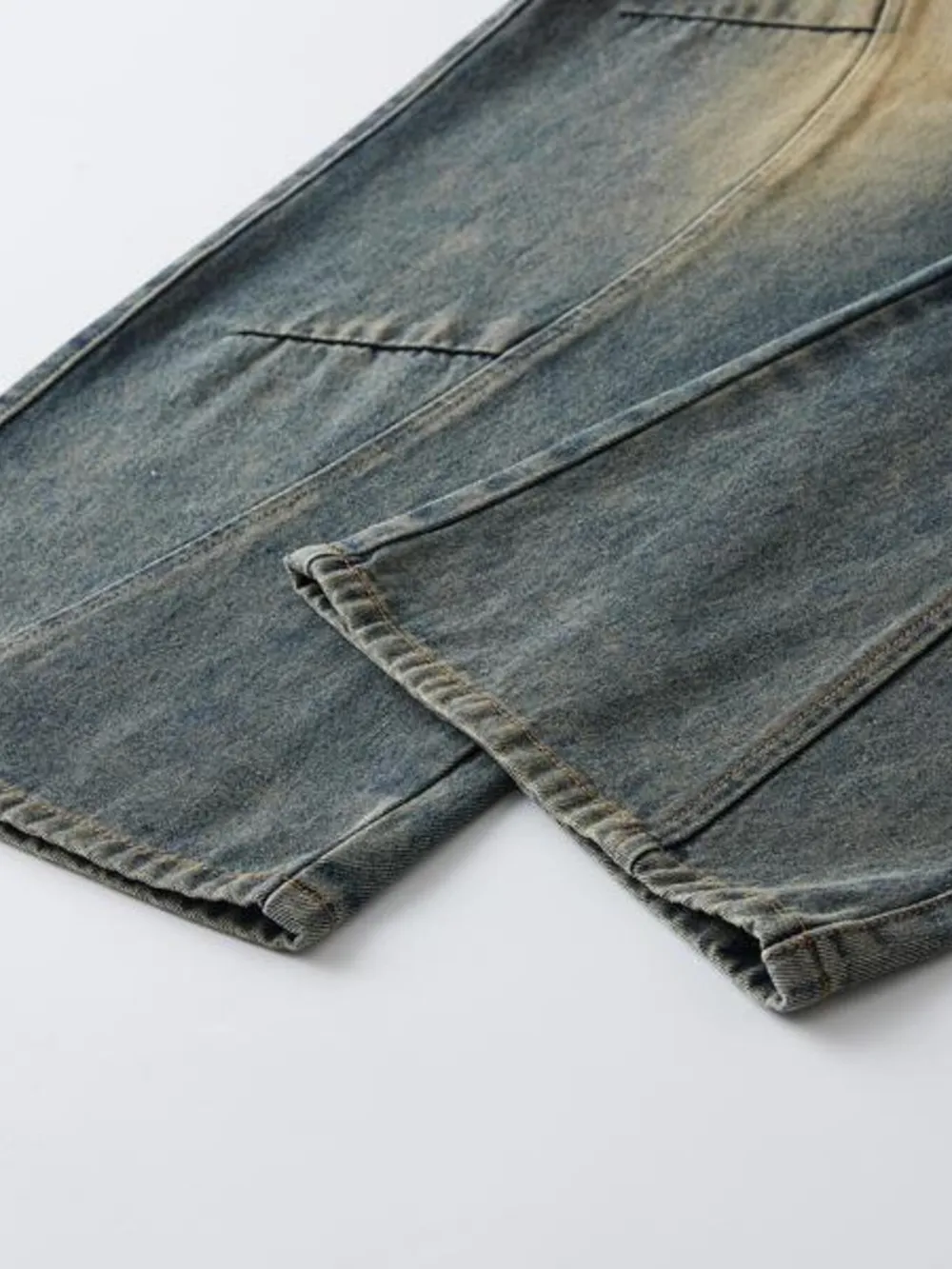 Men's Full Size Washed Cargo Wide Leg Jeans Plus Size, image 7