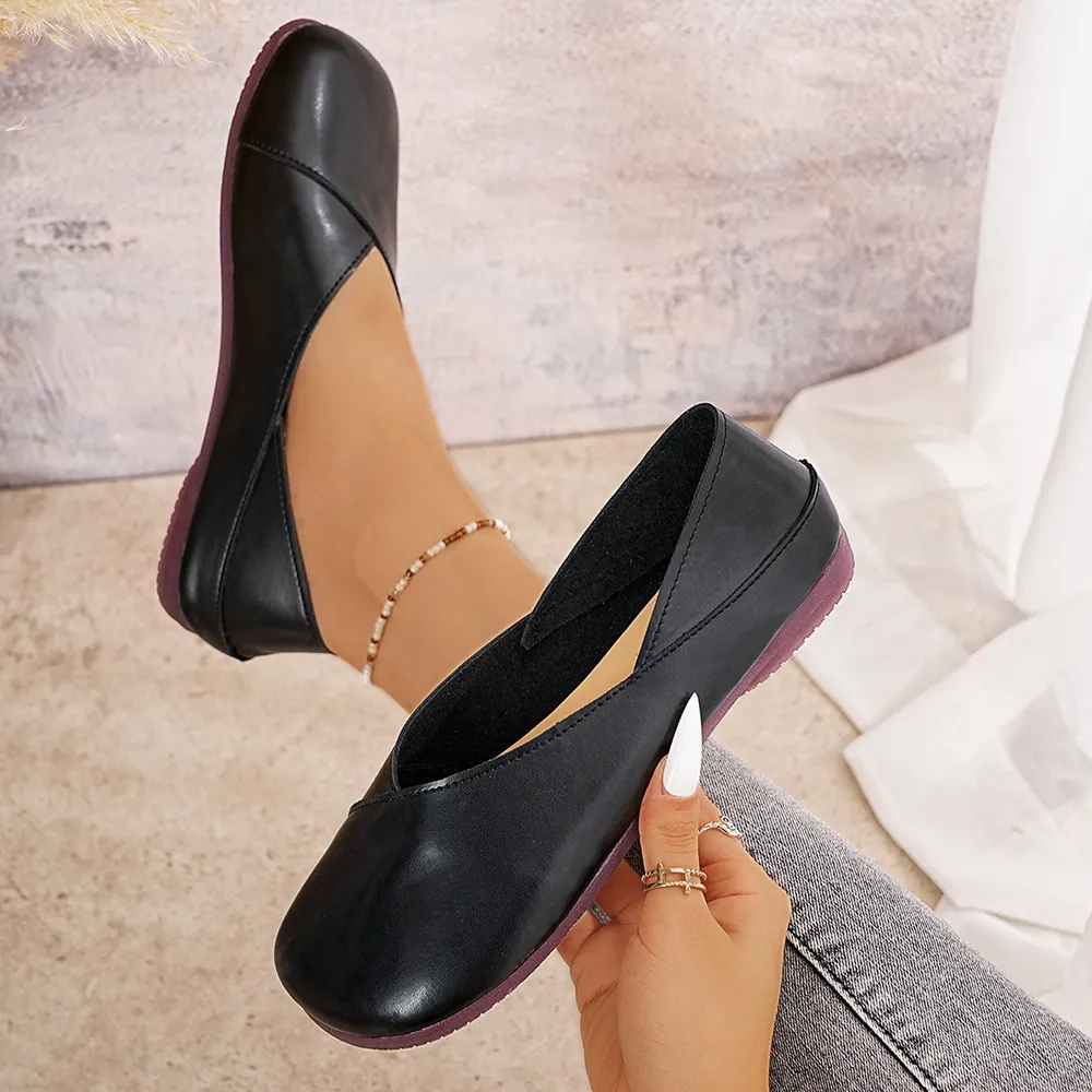 Round Toe Flats Slip-Ons, image 8