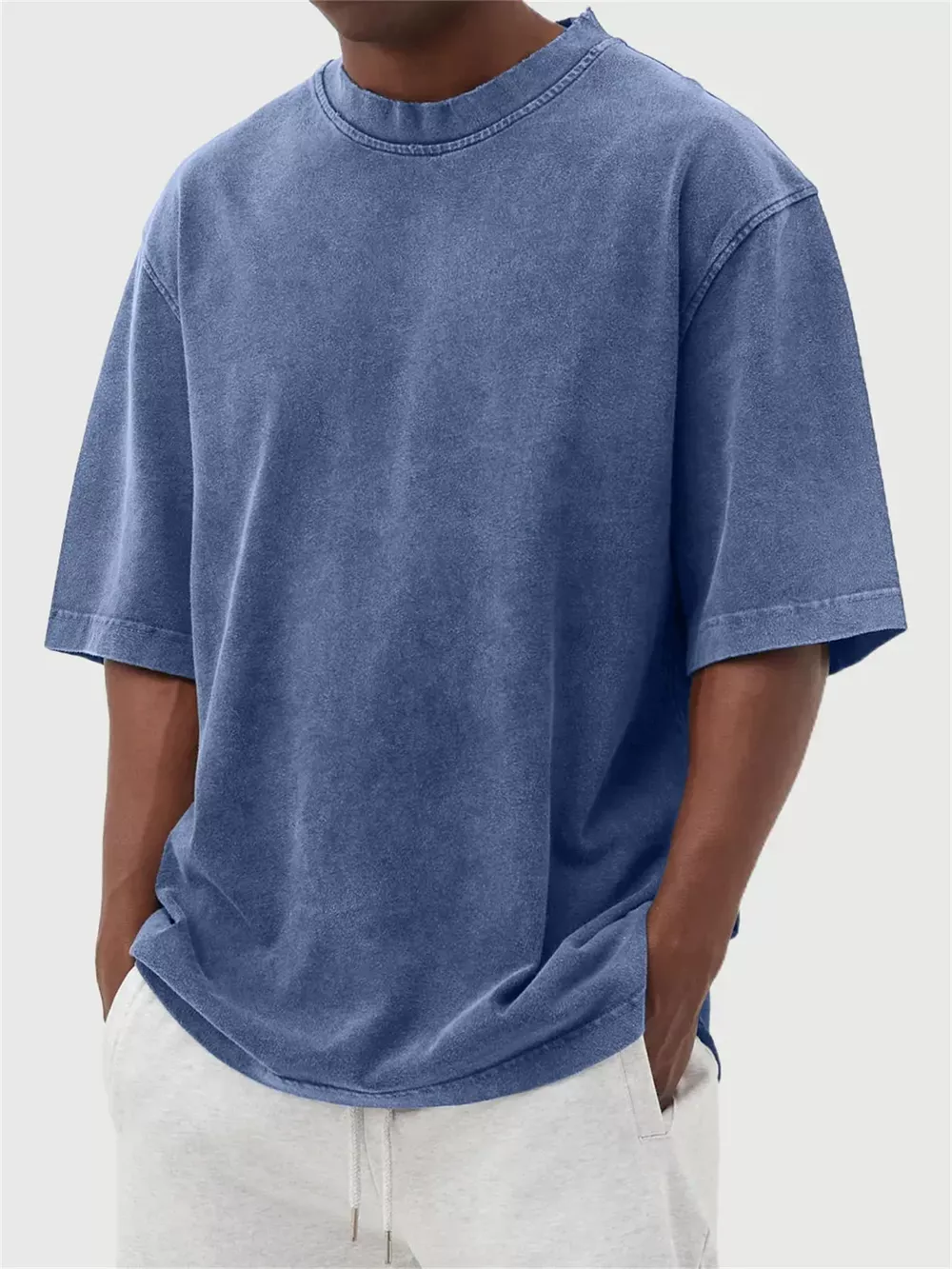 Men's Full Size Vintage Wash Oversized T-Shirt Plus Size, image 2