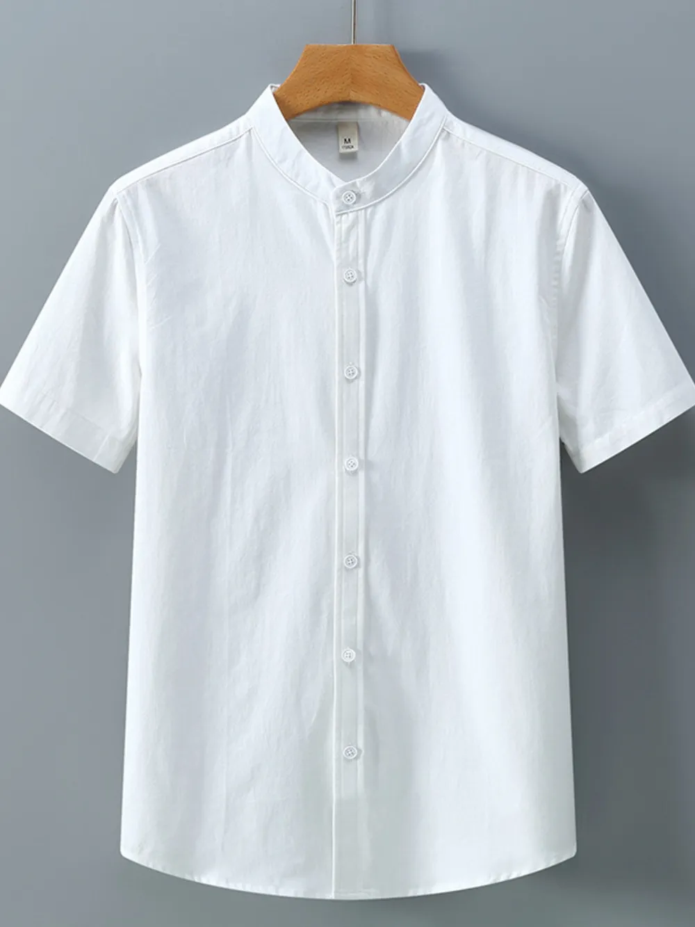 Men's Plus Size Button Up Short Sleeve Shirt, image 2