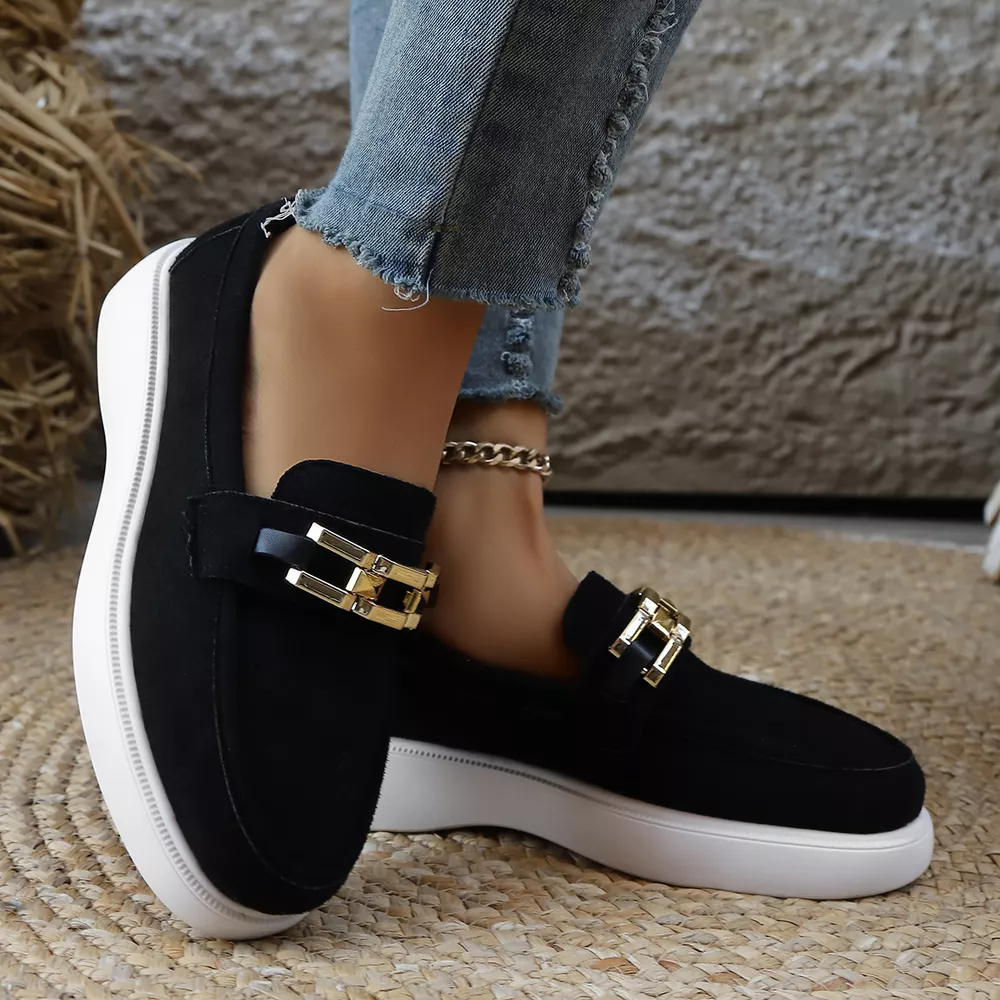 Round Toe Platform Slip-Ons, image 4