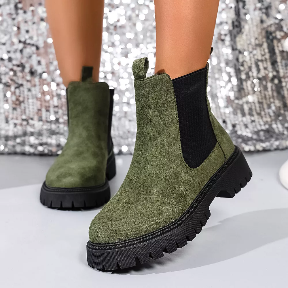 Elastic Side Panels Ankle Boots, image 9