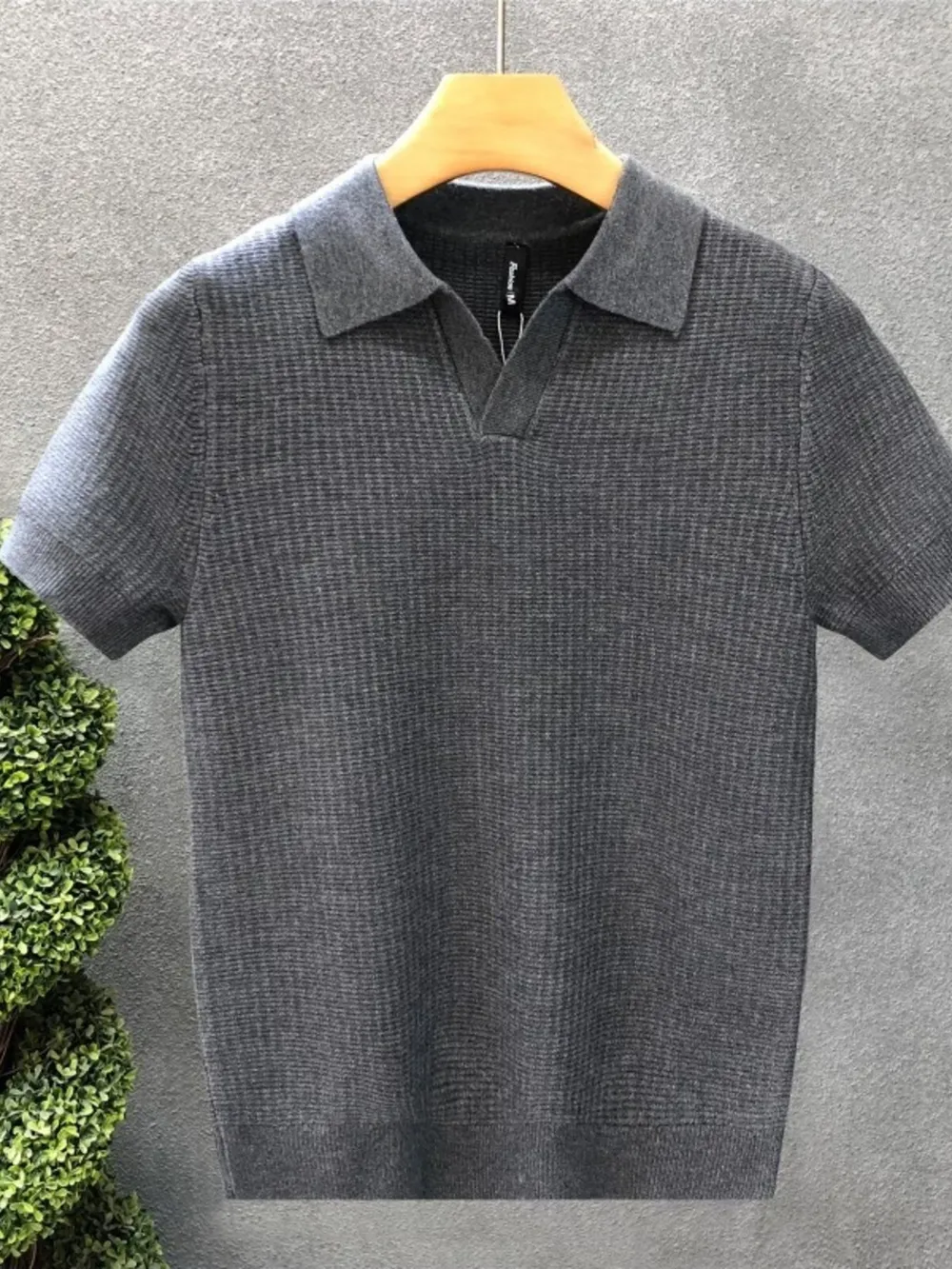 Men's Plus Size Collared Neck Short Sleeve Polo, image 3