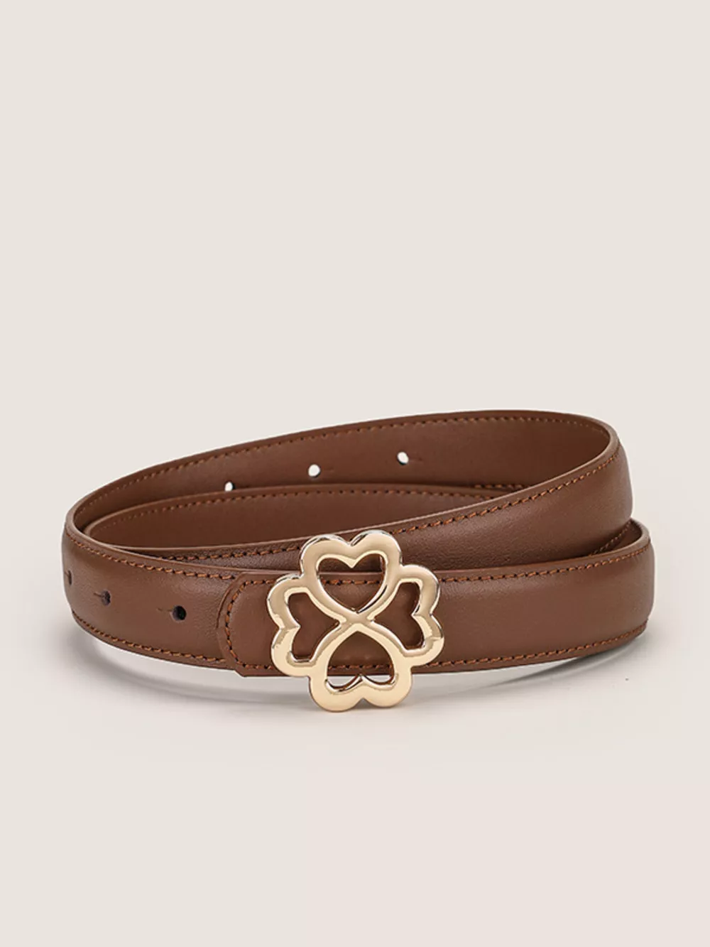 Clover Buckle Adjustable Belt, image 4