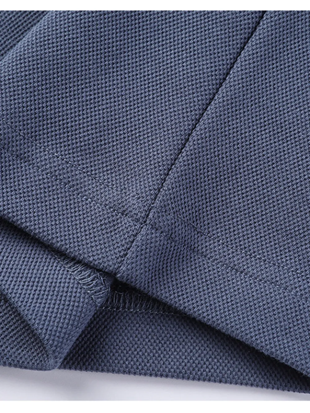 Men's Plus Size Button Detail Long Sleeve Polo, image 4