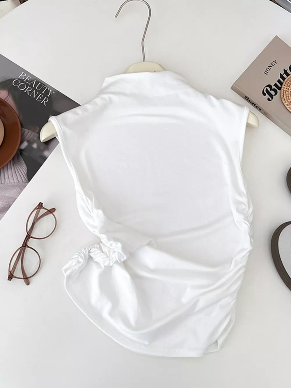 Ruched Mock Neck Tank, image 20