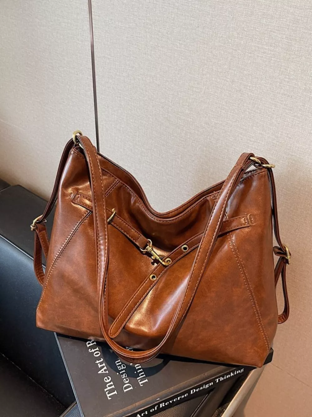 Vintage Style Leather Crossbody Bag, image 2