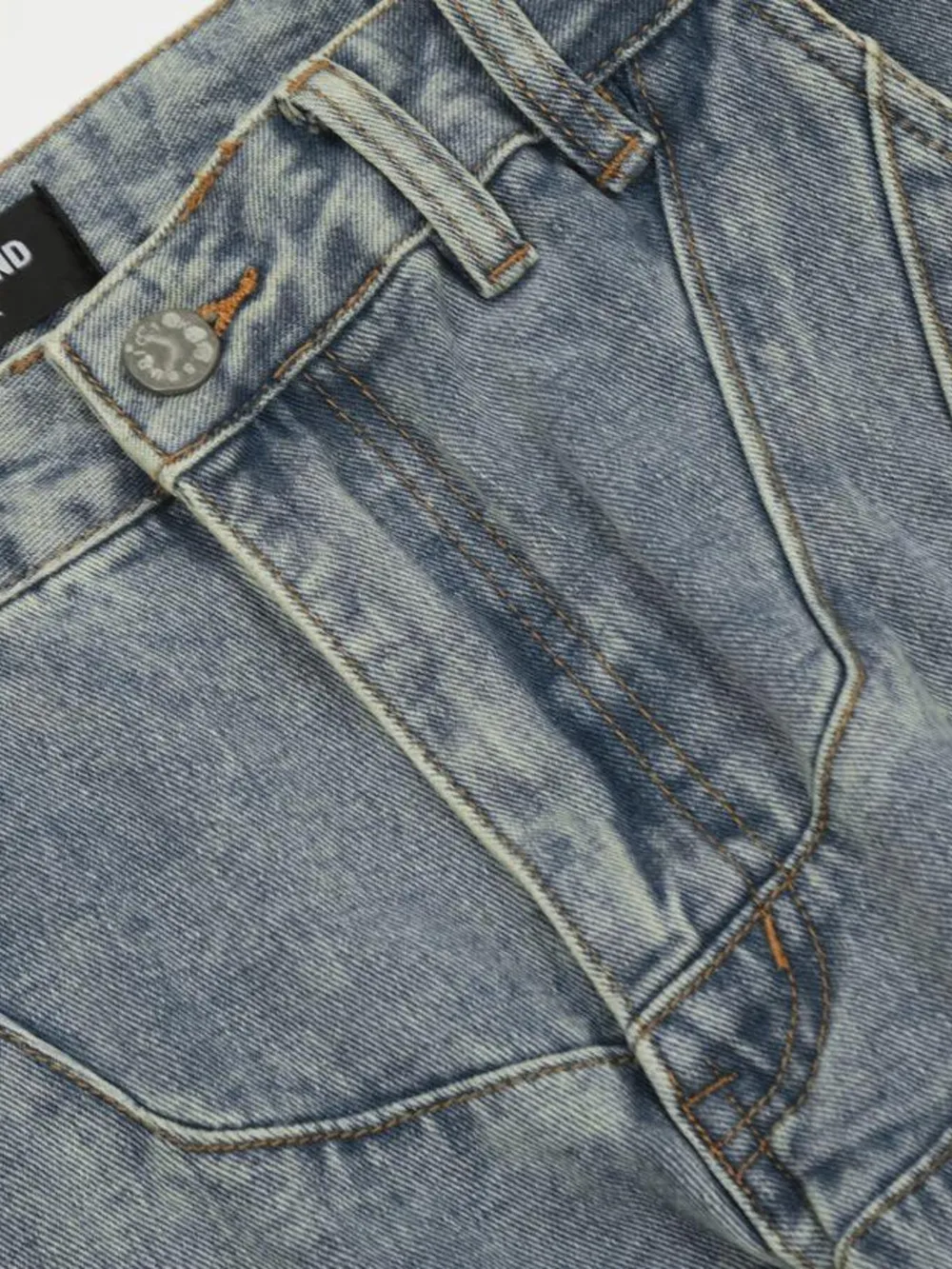 Men's Multi-Pocket Cargo Wide Leg Jeans, image 6