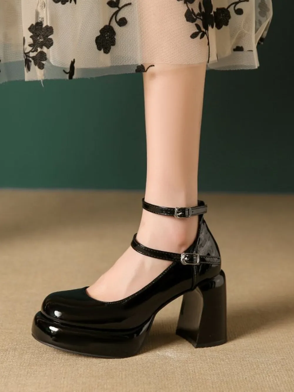 Patent Leather Mary Jane Platform Pumps, image 7