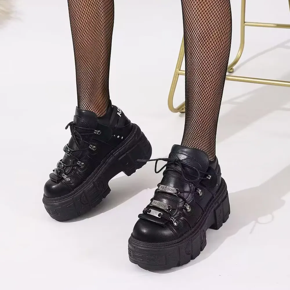 Lace Up Platform Sneakers, image 6