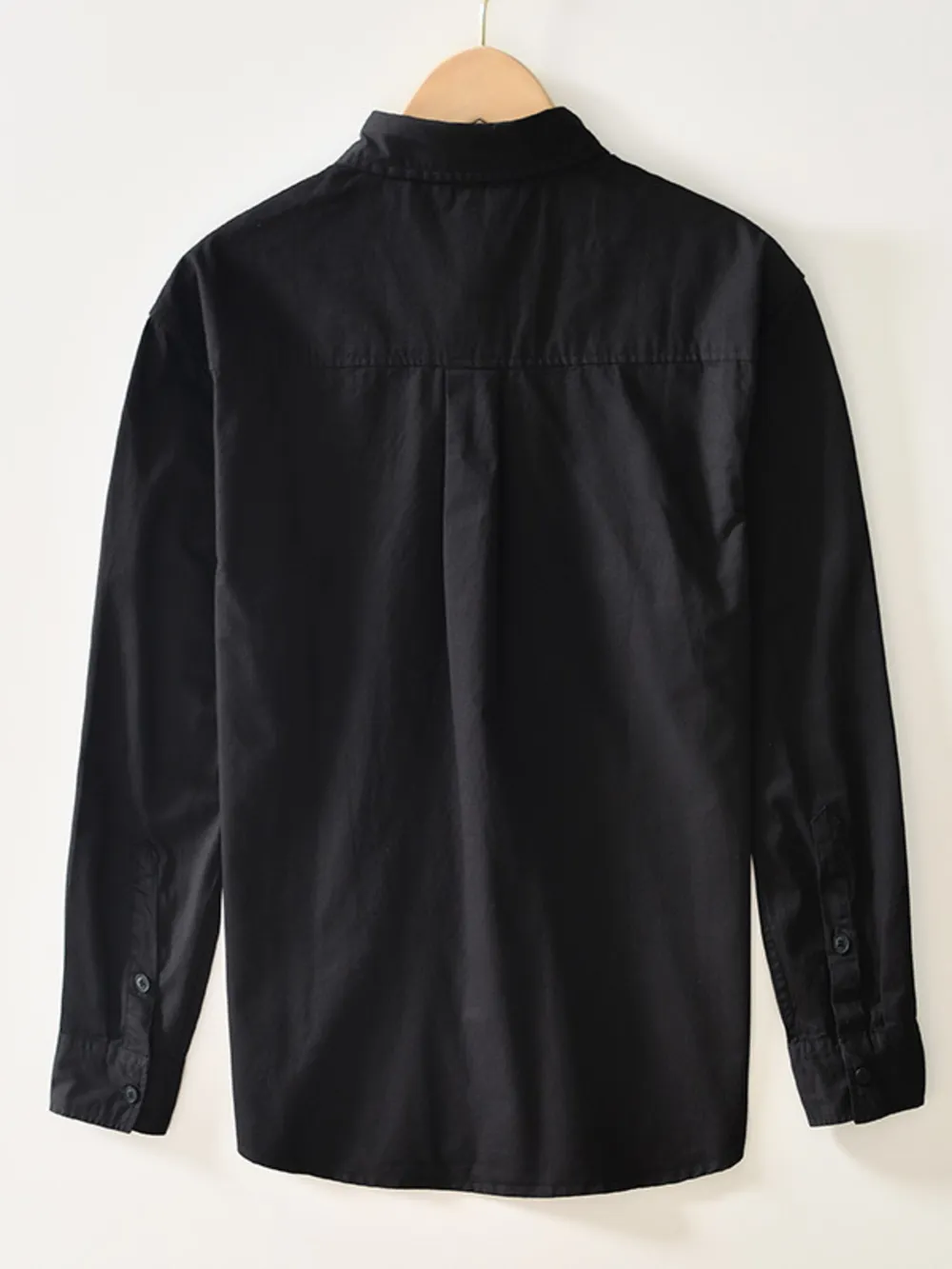 Men's Plus Size Button Up Long Sleeve Shirt, image 4