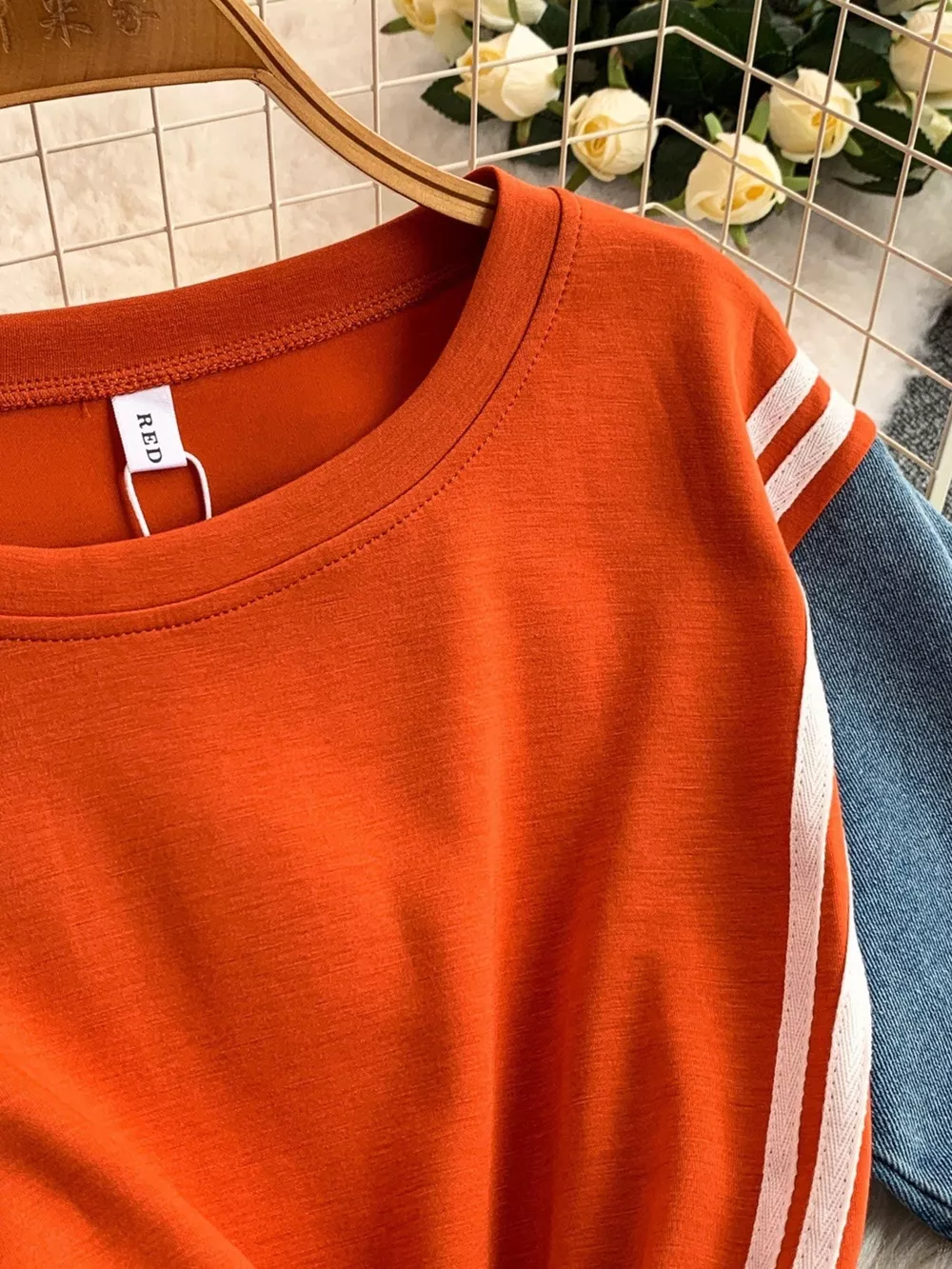 Color Block Short Sleeve Casual Dress, image 7