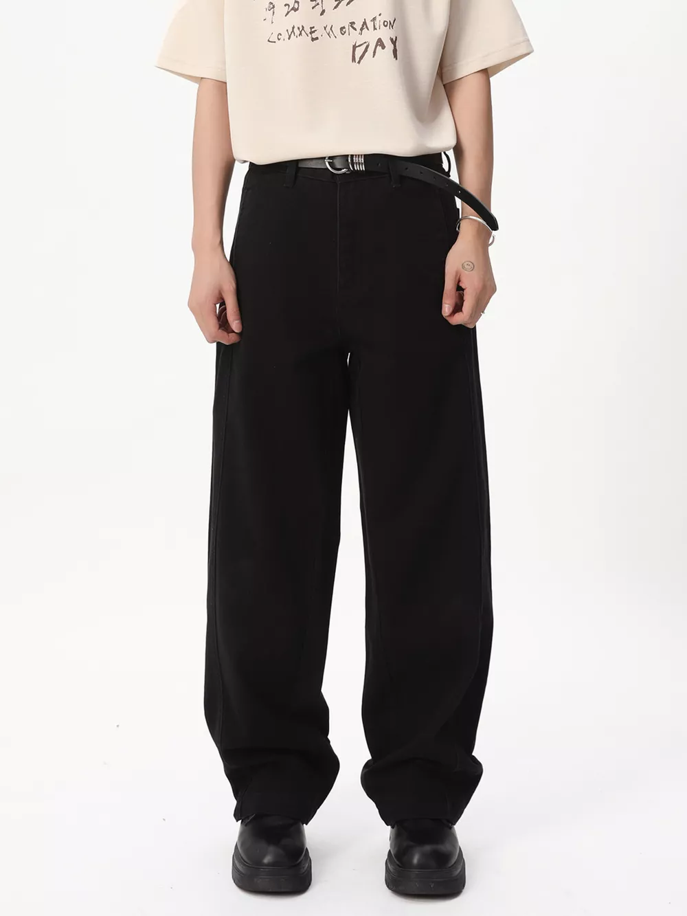 Men's Vintage Wide Leg Jeans, image 8