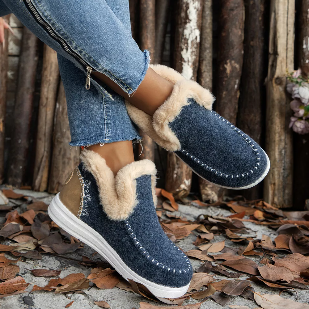 Round Toe Winter Ankle Boots, image 11