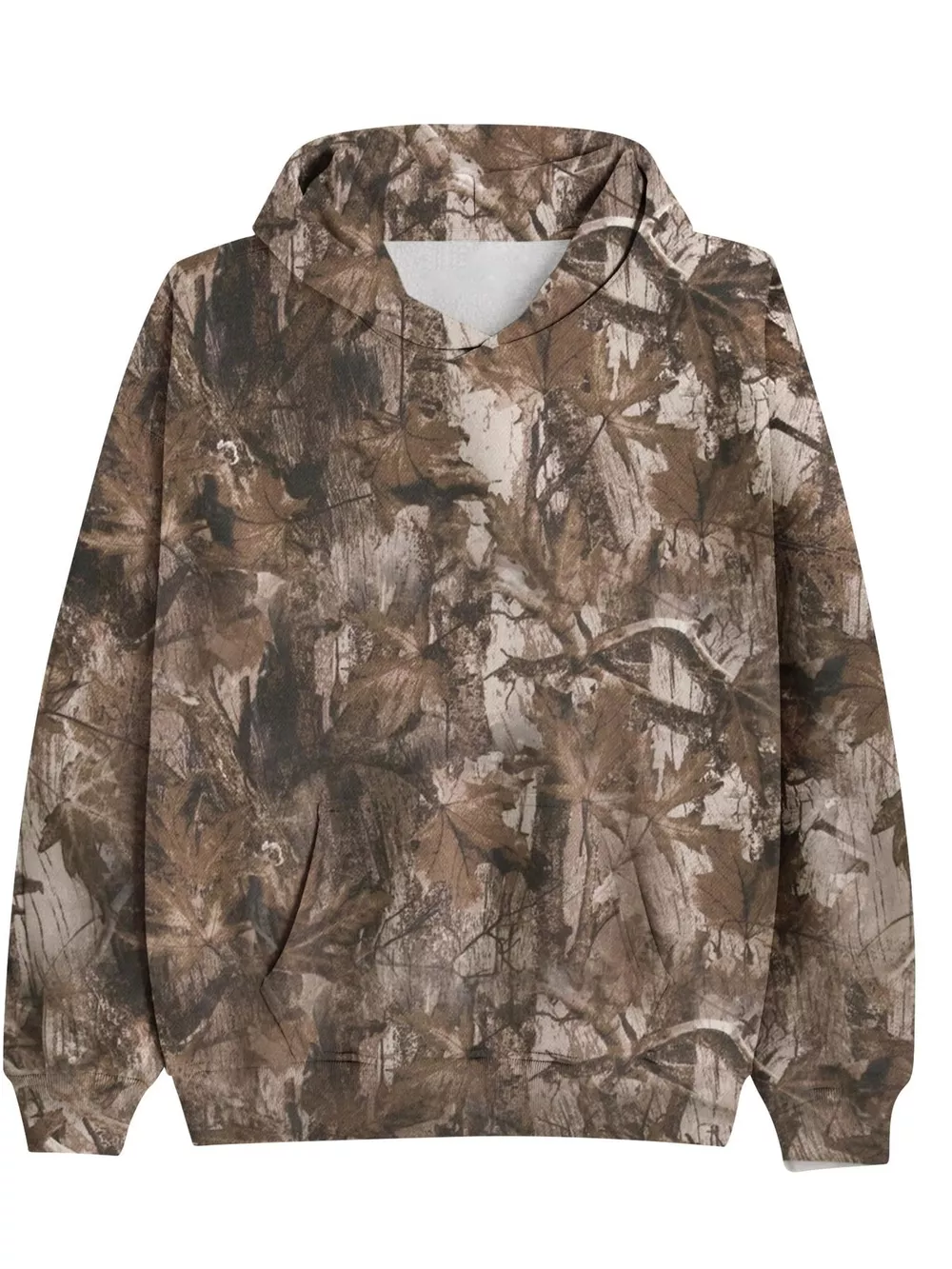 Printed Kangaroo Pocket Oversized Hoodie, image 6