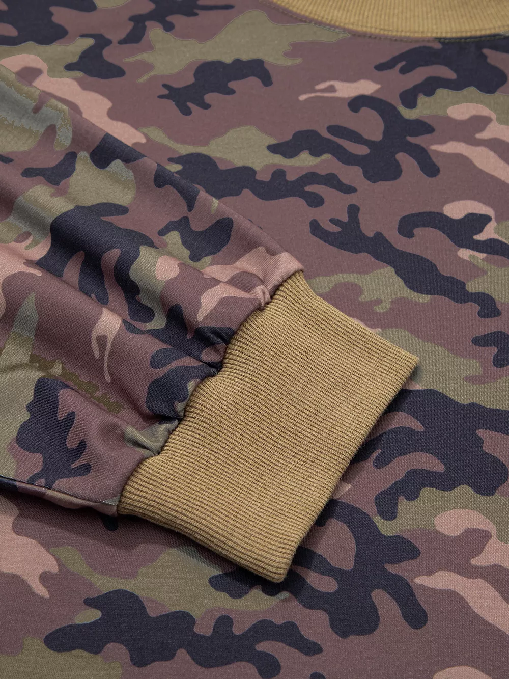 Plus Size Camouflage Print Long Sleeve Oversized Shift Sweatshirt, image 6