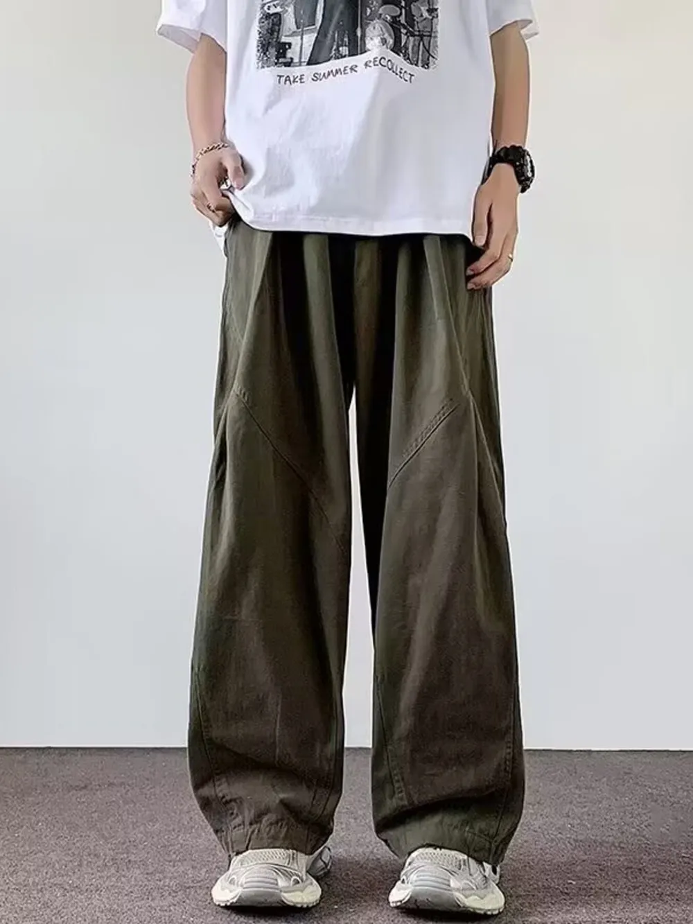 Men's Plus Size Loose Fit Casual Cargo Pants, image 2