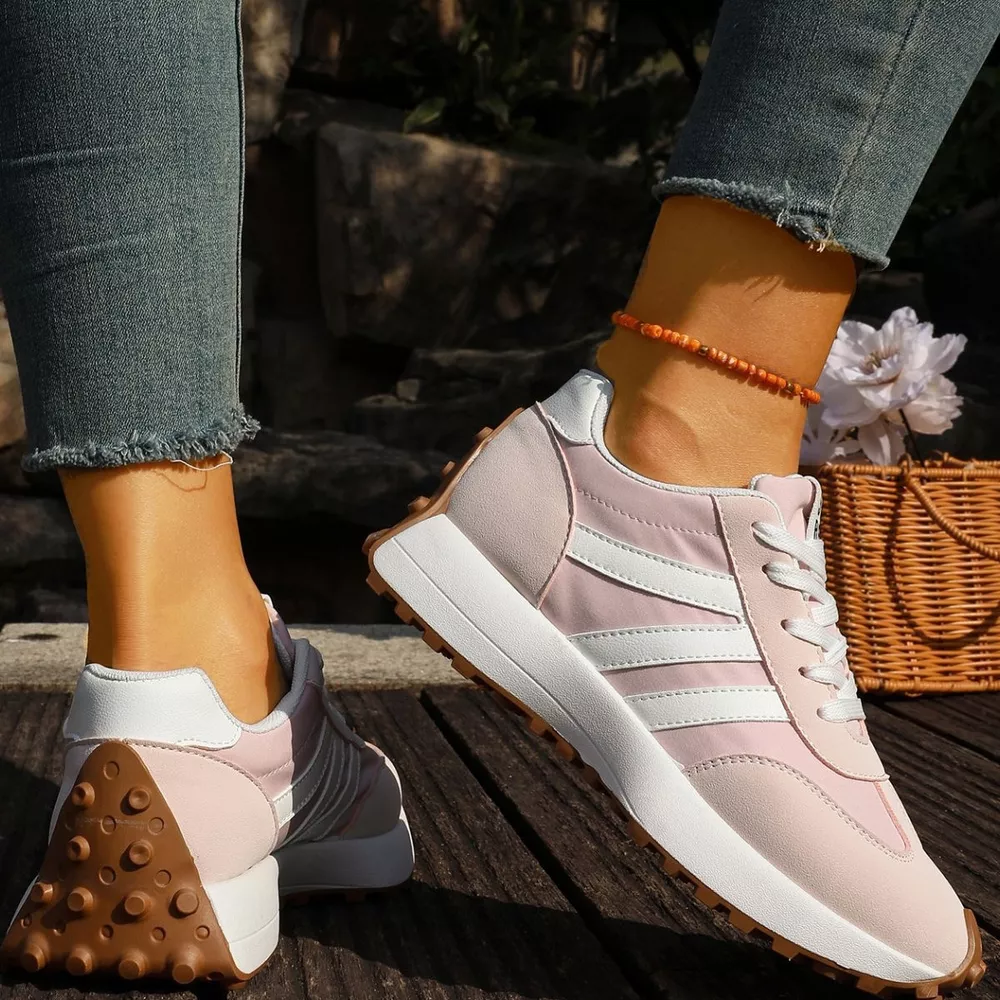 Round Toe Lace Up Sneakers, image 11