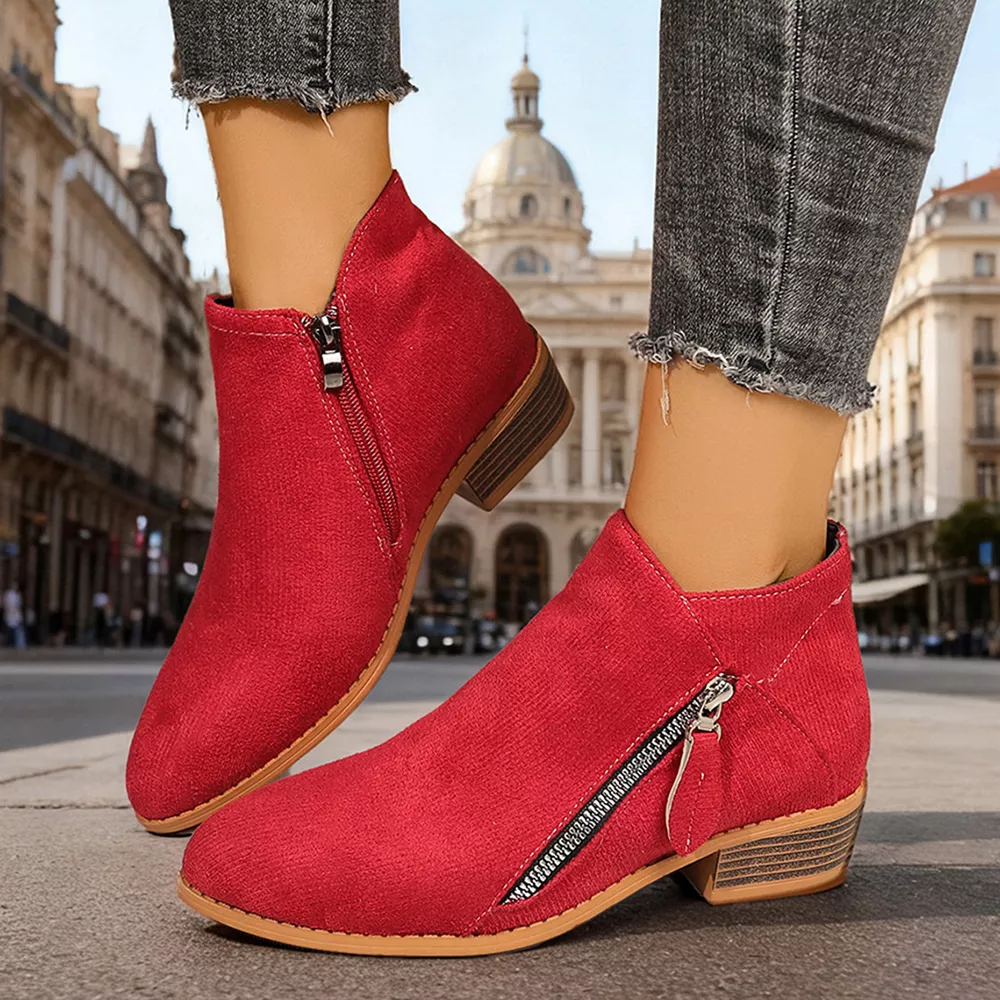Point Toe Block Heels Boots, image 5