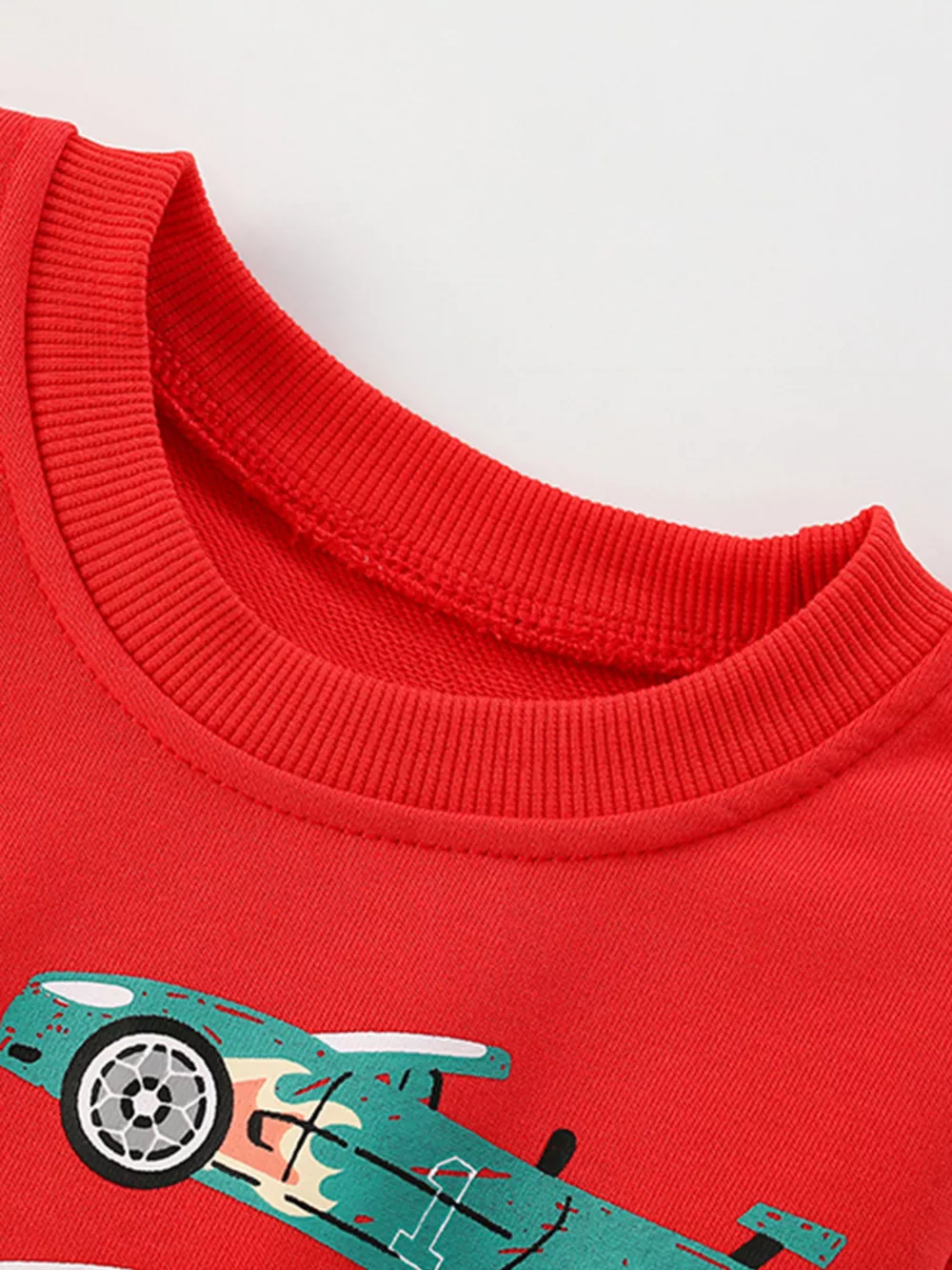 Children's Colorful Car Crew Neck Sweatshirt, image 8