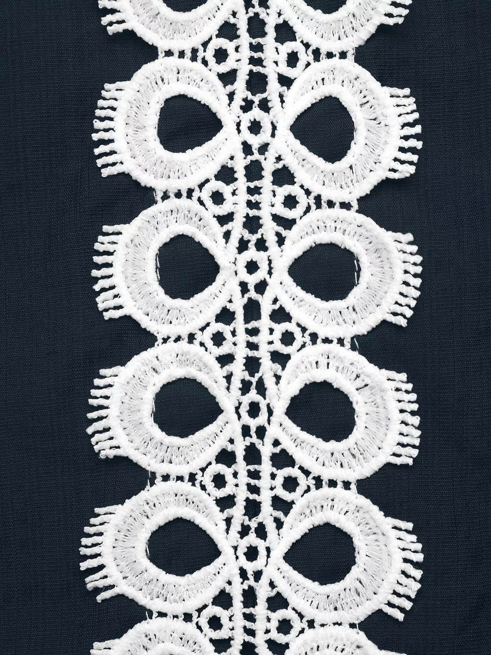 Lace Trim Long Sleeves Blouse, image 9