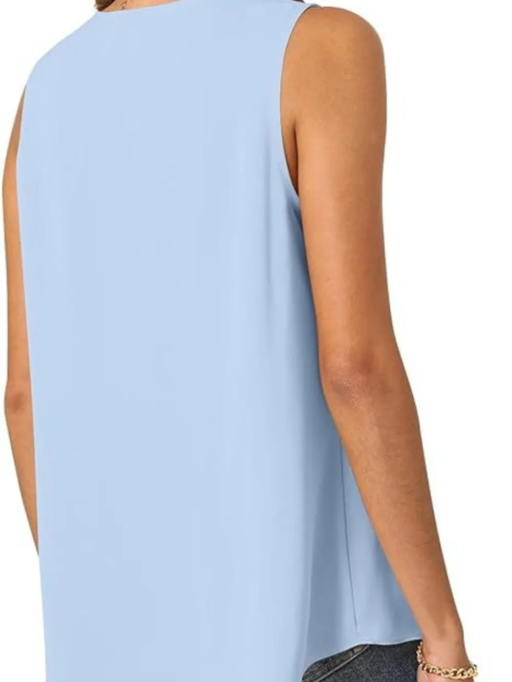 Full Size V-Neck Sleeveless Tank Top Plus Size, image 13