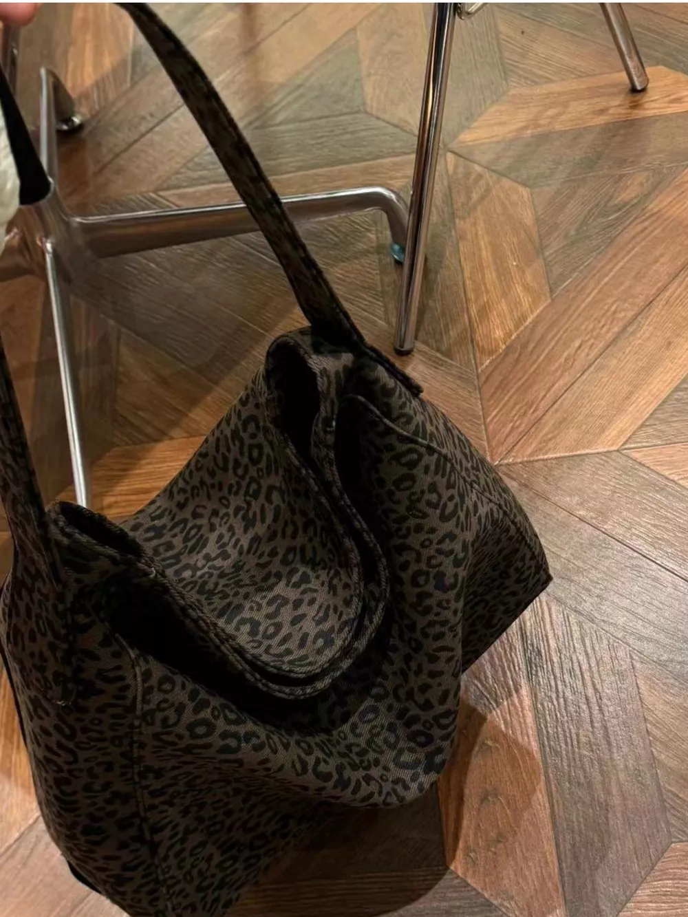 Leopard Print Tote Bag, image 6
