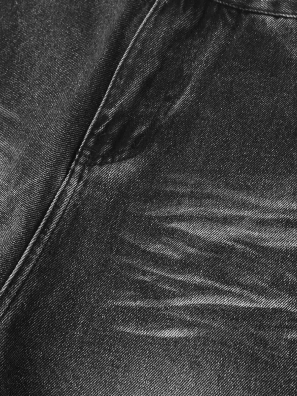 Men's High Waist Washed Straight Jeans, image 9