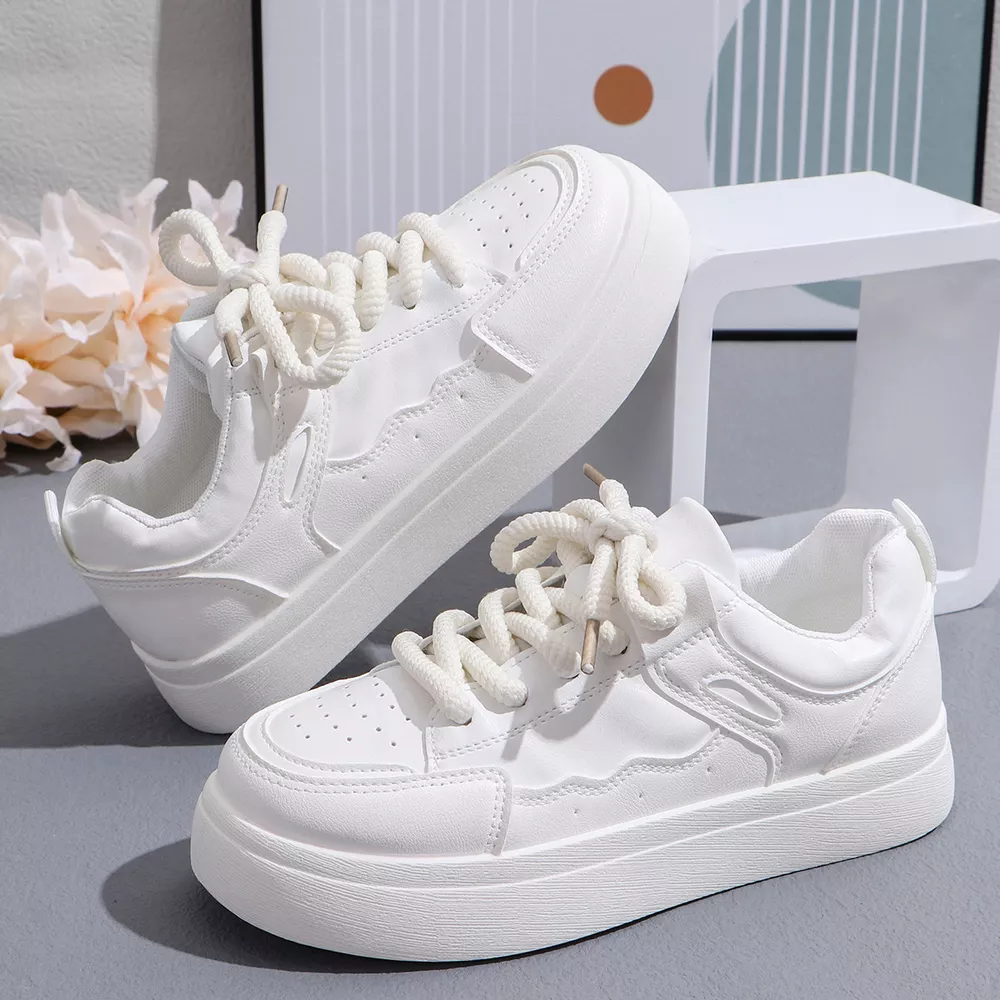 Round Toe Platform Sneakers, image 11