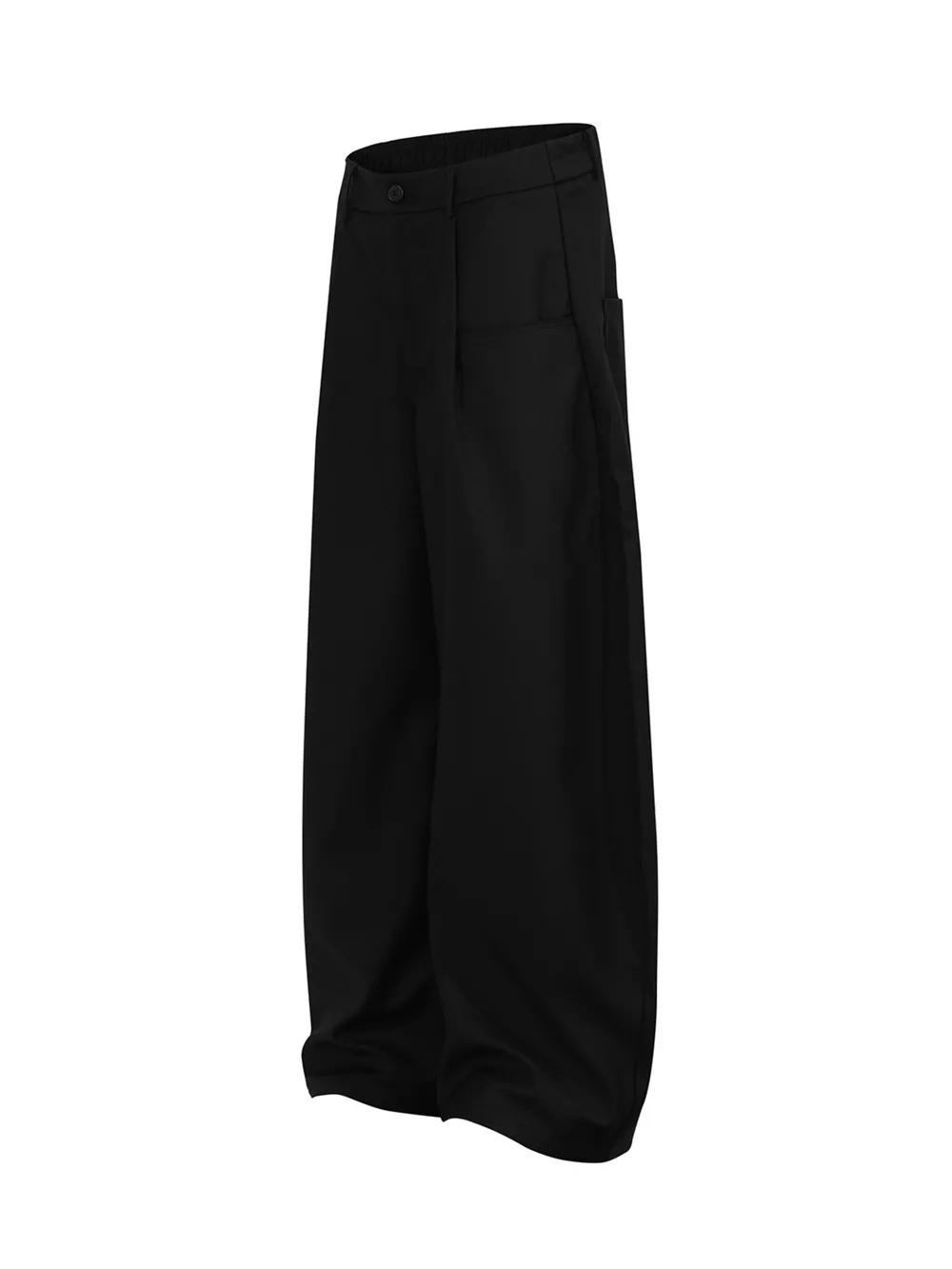 Men's Wide Leg Pants with Pleated Front, image 2