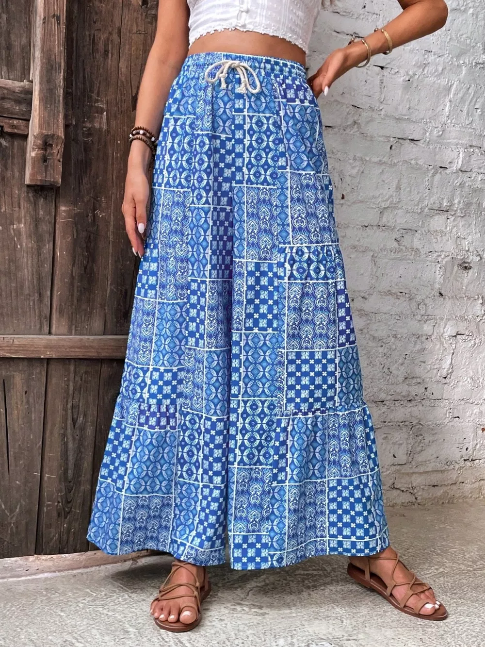 High-Waisted Wide-Leg Pants, image 2