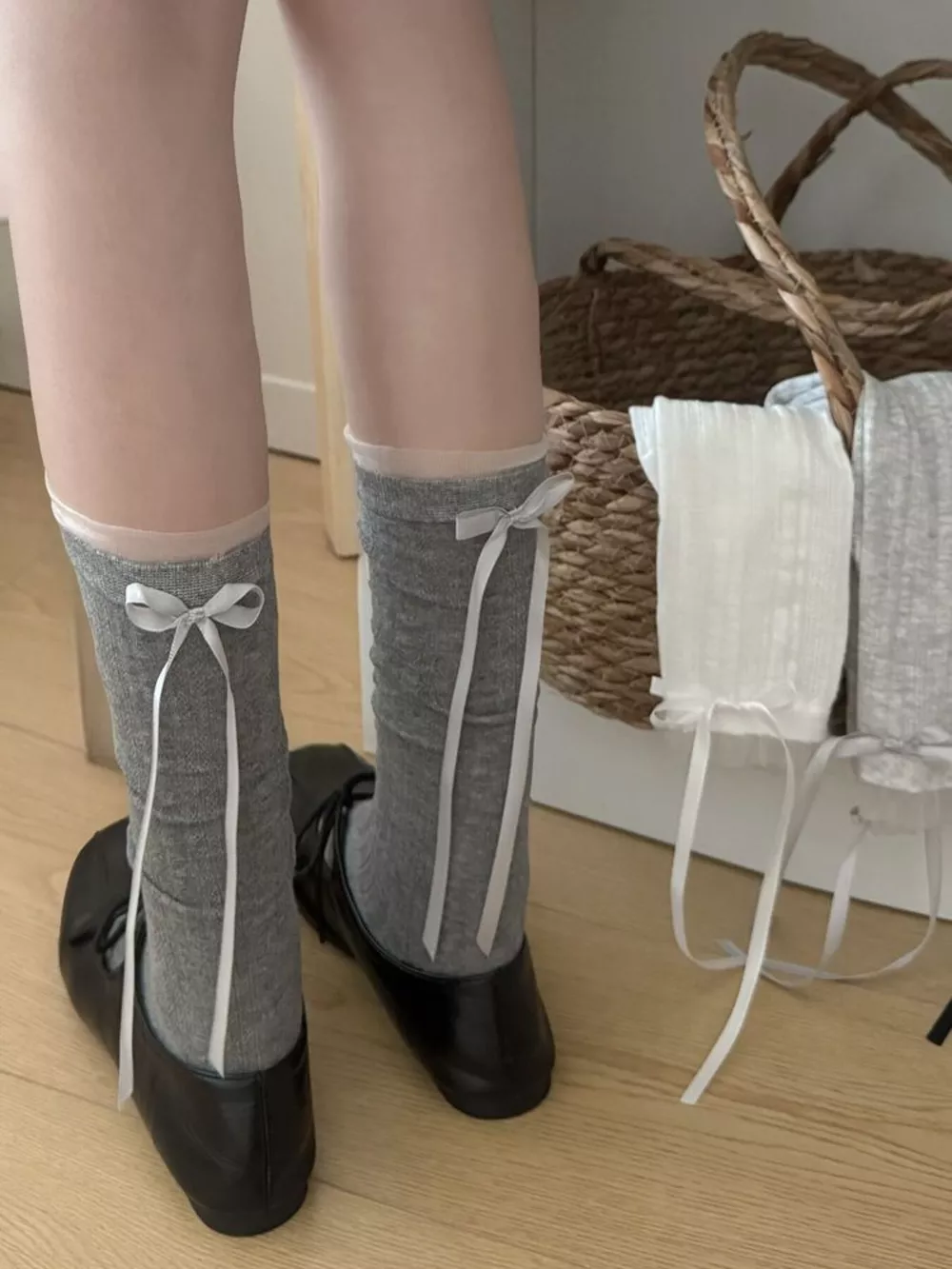Ribbon Bow Detail Socks, image 11