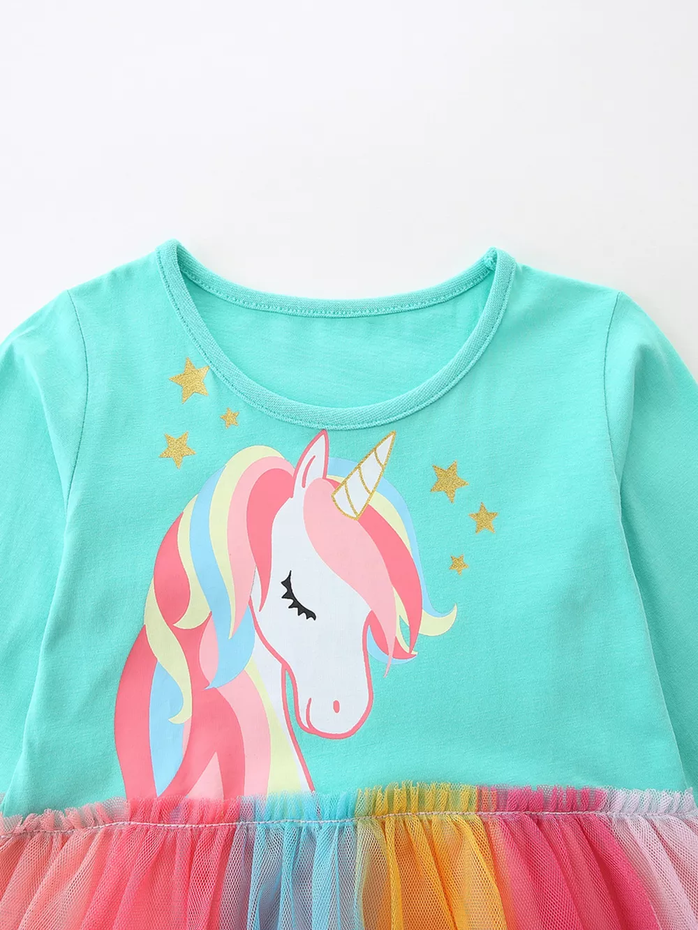 Children's Unicorn Rainbow Tulle Dress, image 3