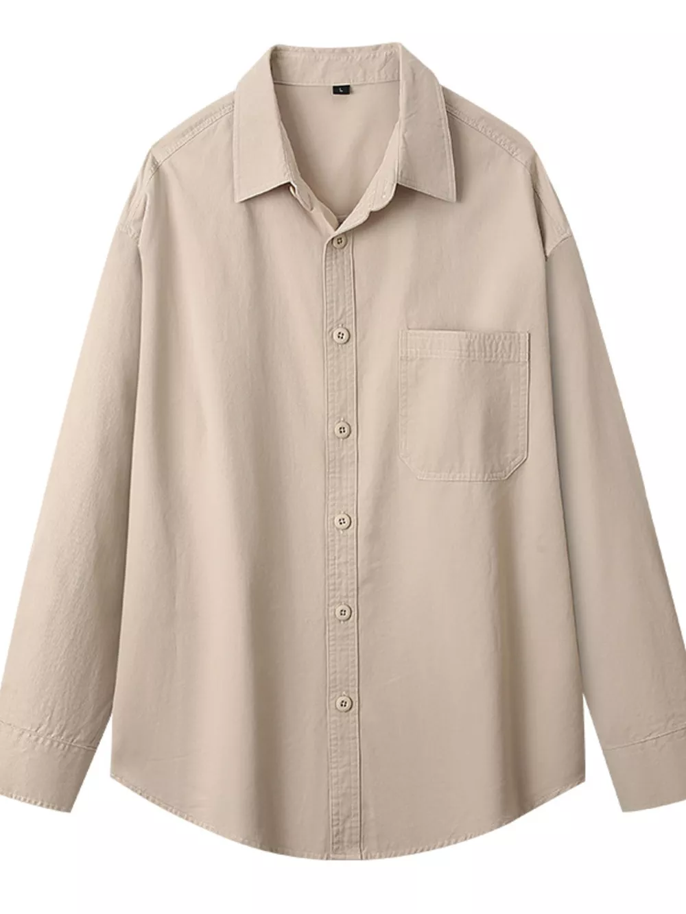 Men's Plus Size Button Up Long Sleeve Shirt, image 3