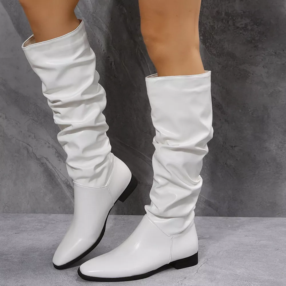 Slouchy Block Heel Boots, image 5
