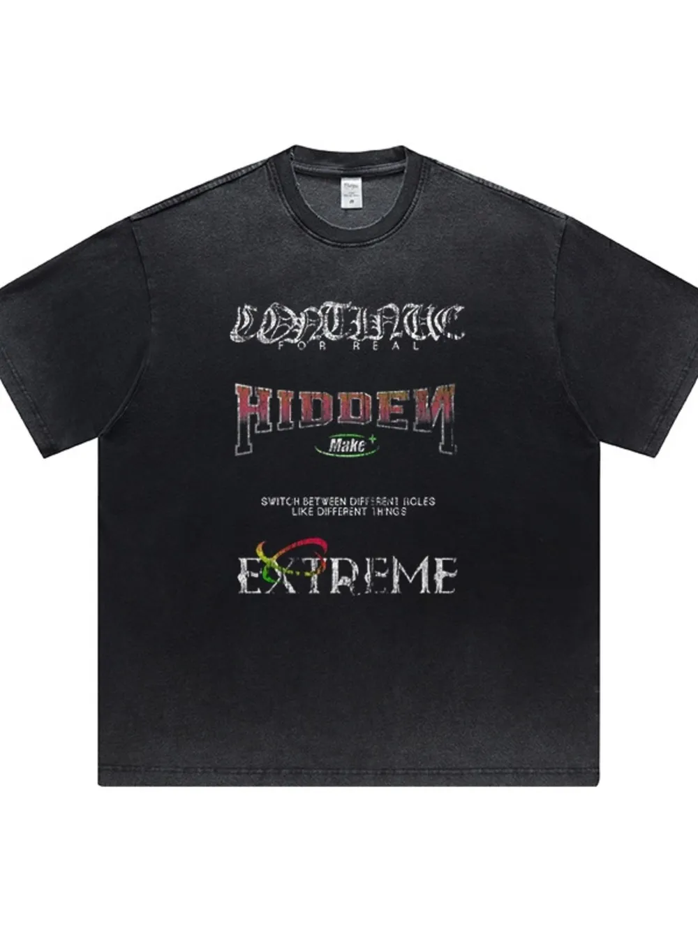 Men's Letter Graphic Round Neck Short Sleeve T-Shirt, image 6