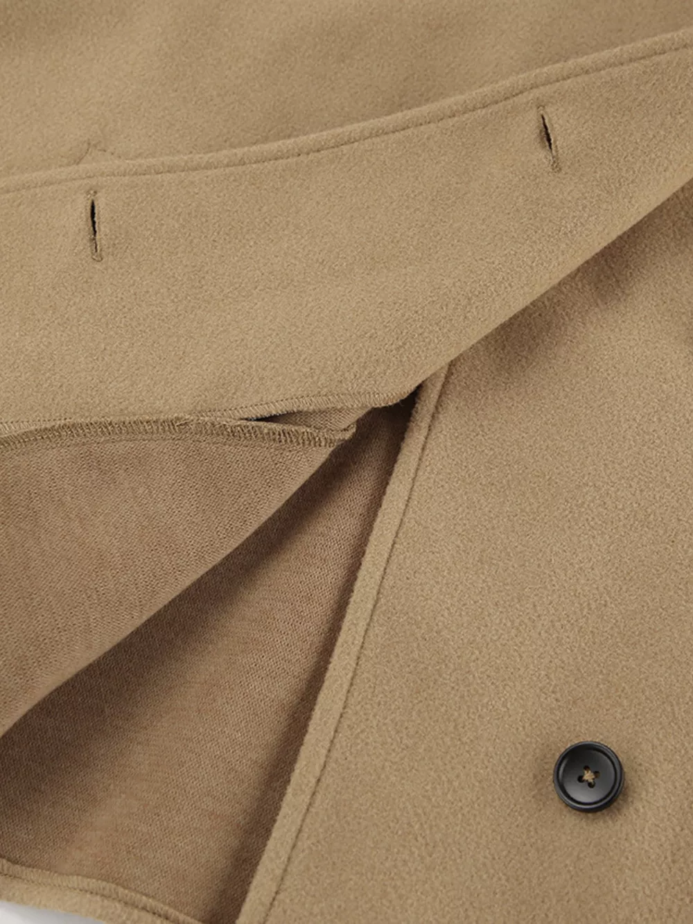 Oversized Lapel Collar Button-Down Coat, image 14
